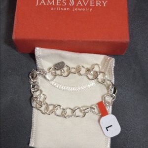 James Avery large connected hearts bracelet Brand new with tags
